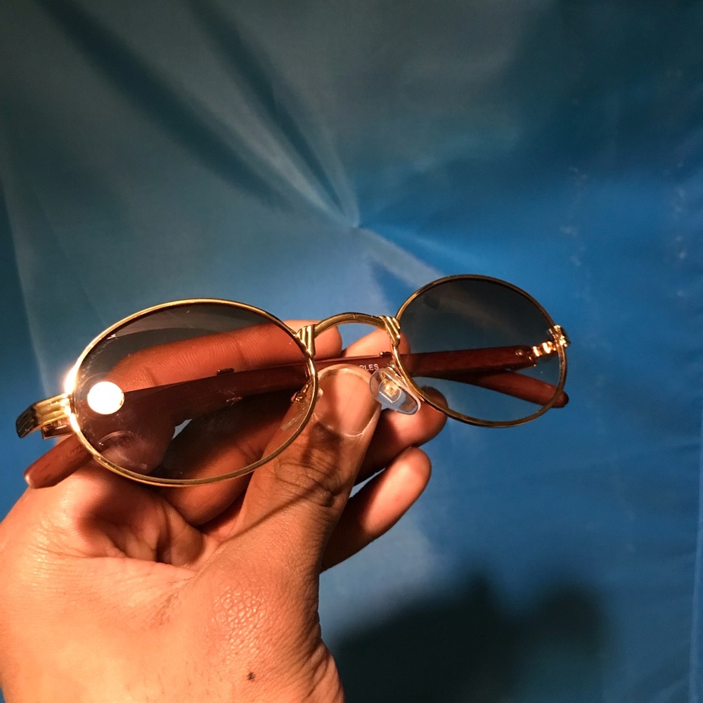 HONEY GOLD/BLACK SMOKE TINTED COLORED SHADES